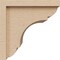 Ekena Millwork 10"W x 10"D x 10"H Wide Bryant Rough Cedar Woodgrain TimberThane Corbel, Primed Tan CORUR10X10X10BRYRCPR - alternate 4